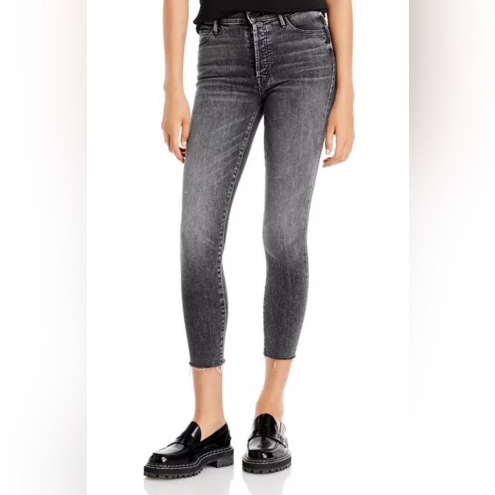 Mother The Stunner Ankle Fray Jeans in Friday the 13th